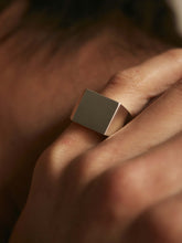 画像をギャラリービューアに読み込む, 【Pre-order 6.25 sat 12:00-】SQUARE SCULPTURE RING
