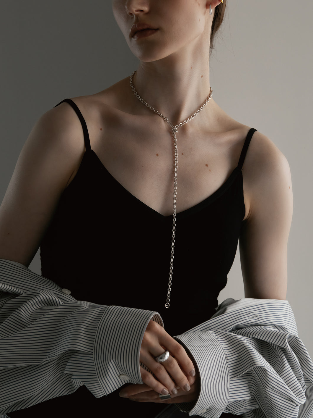 PIN LARIAT NECKLACE