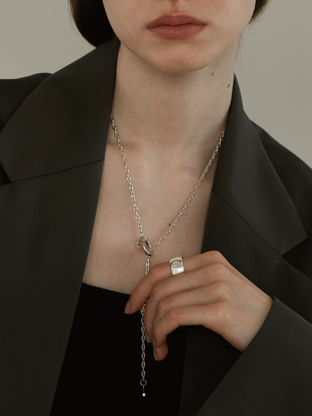 ETERNAL CHAIN LARIAT NECKLACE
