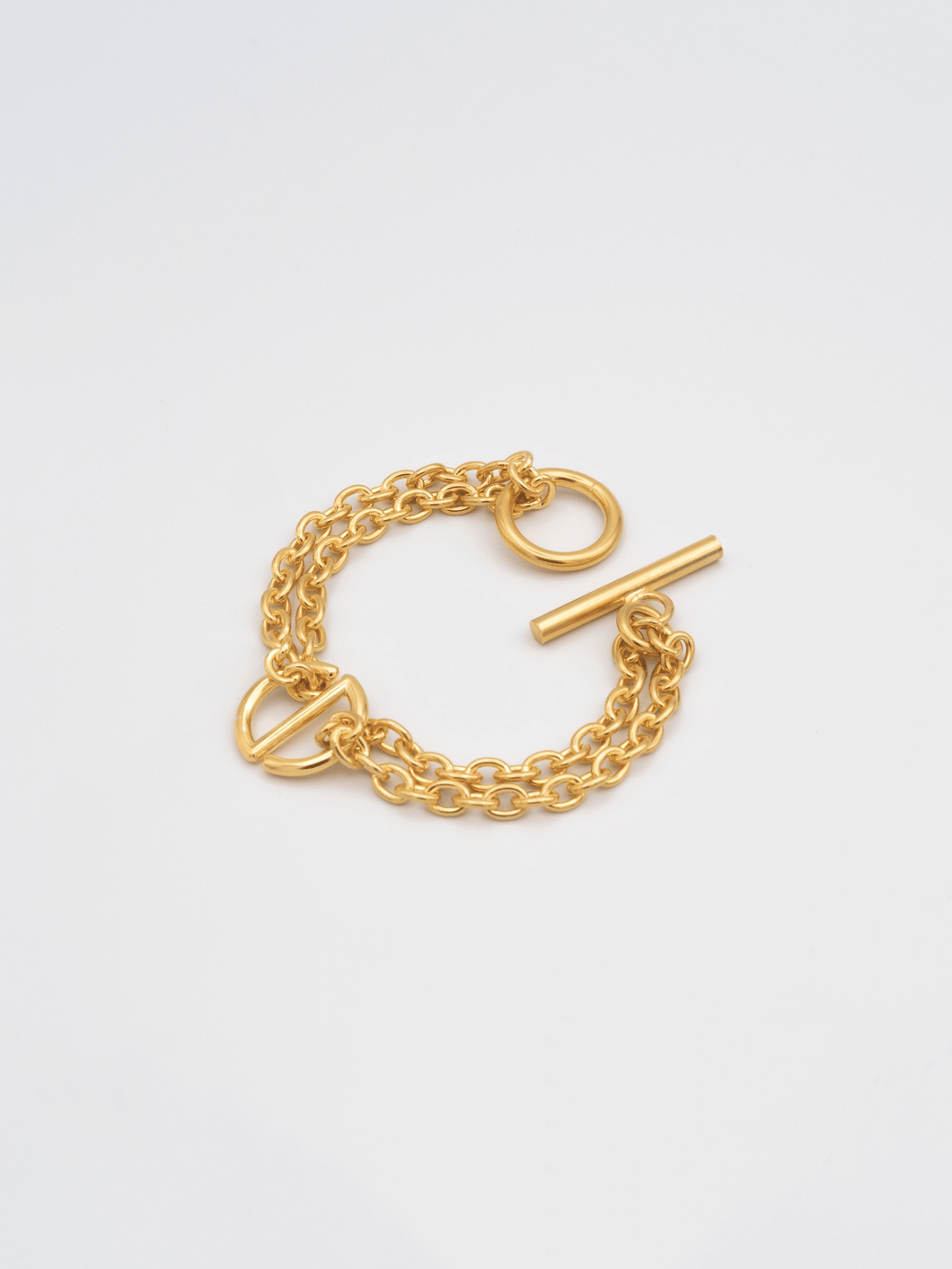 SIGNATURE DOUBLE CHAIN BRACELET